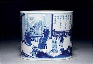 包頭市哪里可以現(xiàn)金收購康熙青花筆筒-中科商務網-香港跨國藝術品拍賣\上海金祁文化藝術交流